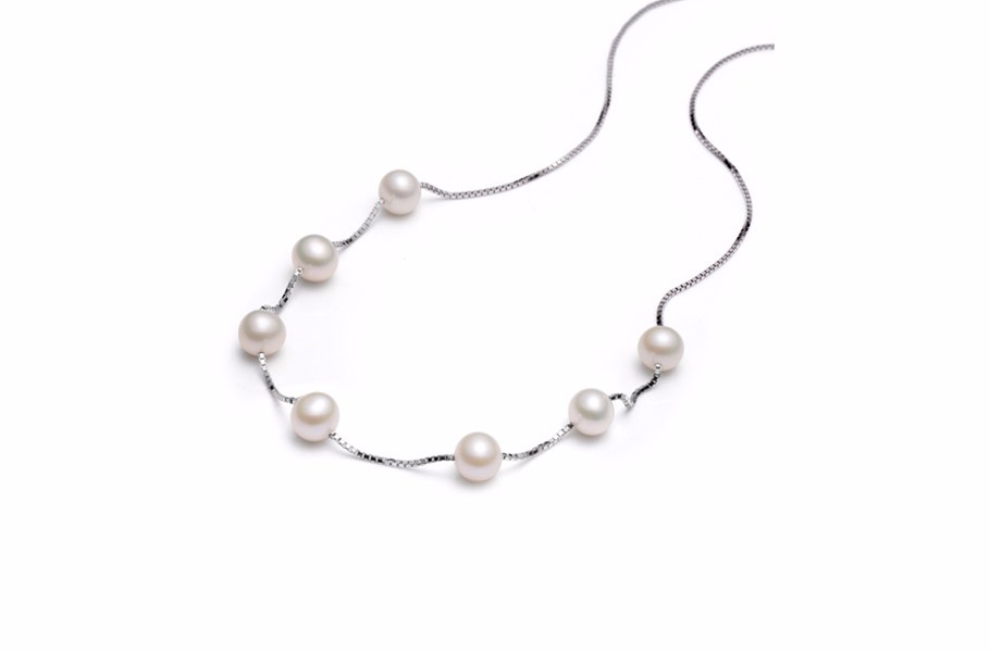 S925银淡水珍珠吊珠链